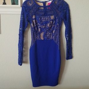 Agaci blue tight dress